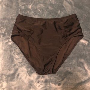 Black high waisted swim bottoms